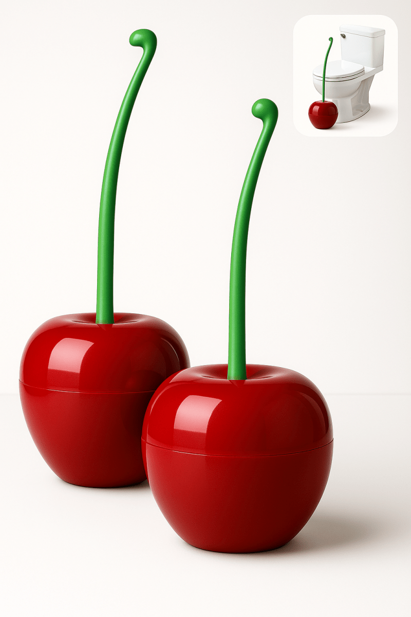 CherryBrush™ – Brosse WC Design en Forme de Cerise | Originale, Efficace & Déco Salle de Bain - FaciliCasa