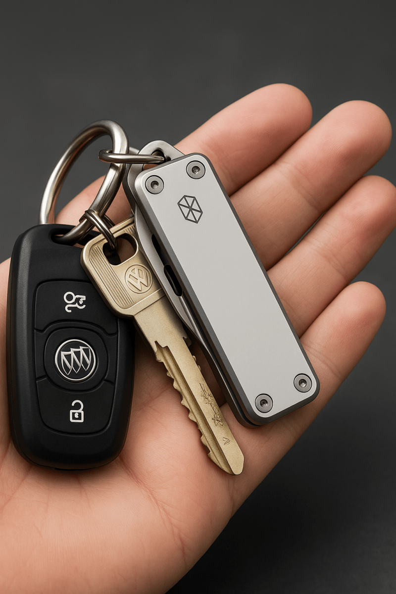 EdgeMini™ – Couteau Pliant Multifonction Ultra Compact en Acier Inoxydable, Porte - Clés, Outil de Poche & Couteau d’Appoint - FaciliCasa