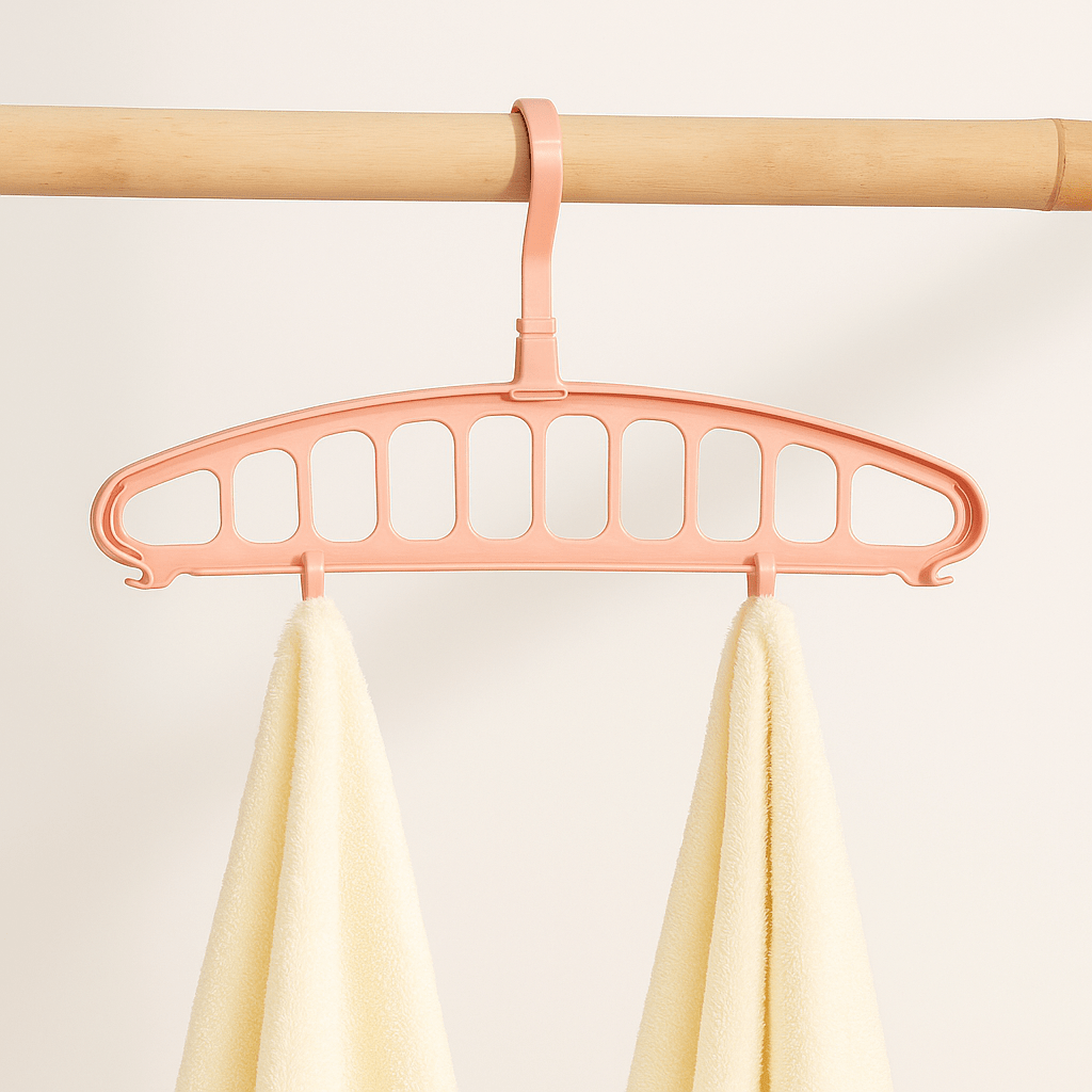 HangaMax™ – Cintre Multifonction 11 Crochets | Gain de Place & Rangement Intelligent pour Dressing - FaciliCasa