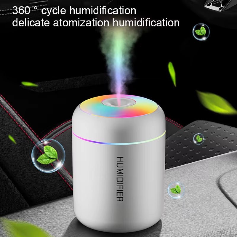 🏷️ Humilight™ – Mini Humidificateur USB 180ml avec LED arc - en - ciel pour une ambiance zen à la maison ou au bureau - FaciliCasa
