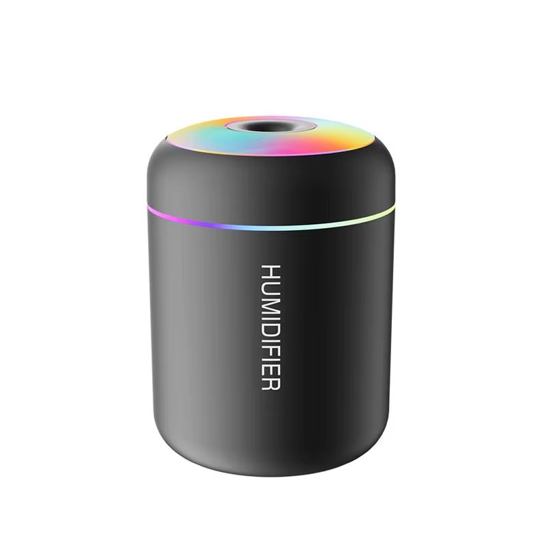 🏷️ Humilight™ – Mini Humidificateur USB 180ml avec LED arc - en - ciel pour une ambiance zen à la maison ou au bureau - FaciliCasa