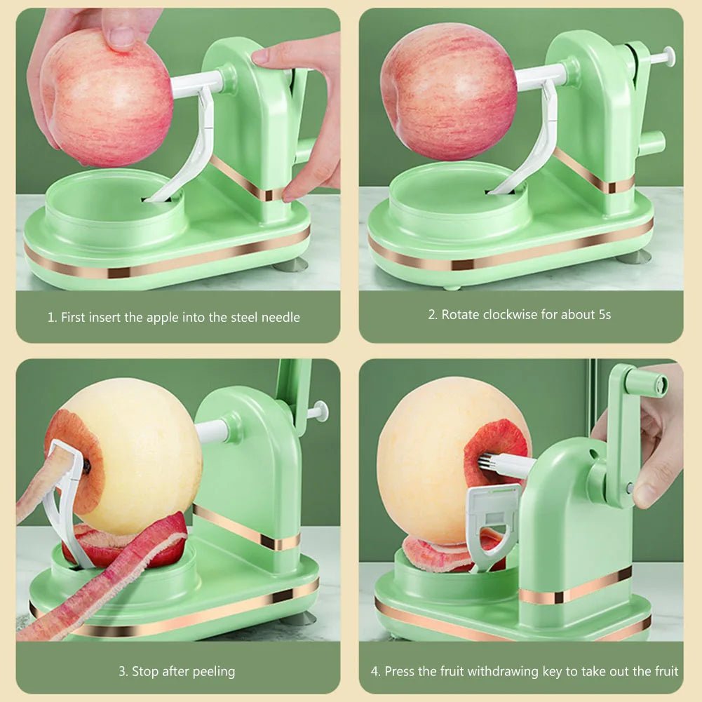 PeelMaster™ - Éplucheur de pommes et légumes multifonction sans effort - FaciliCasa