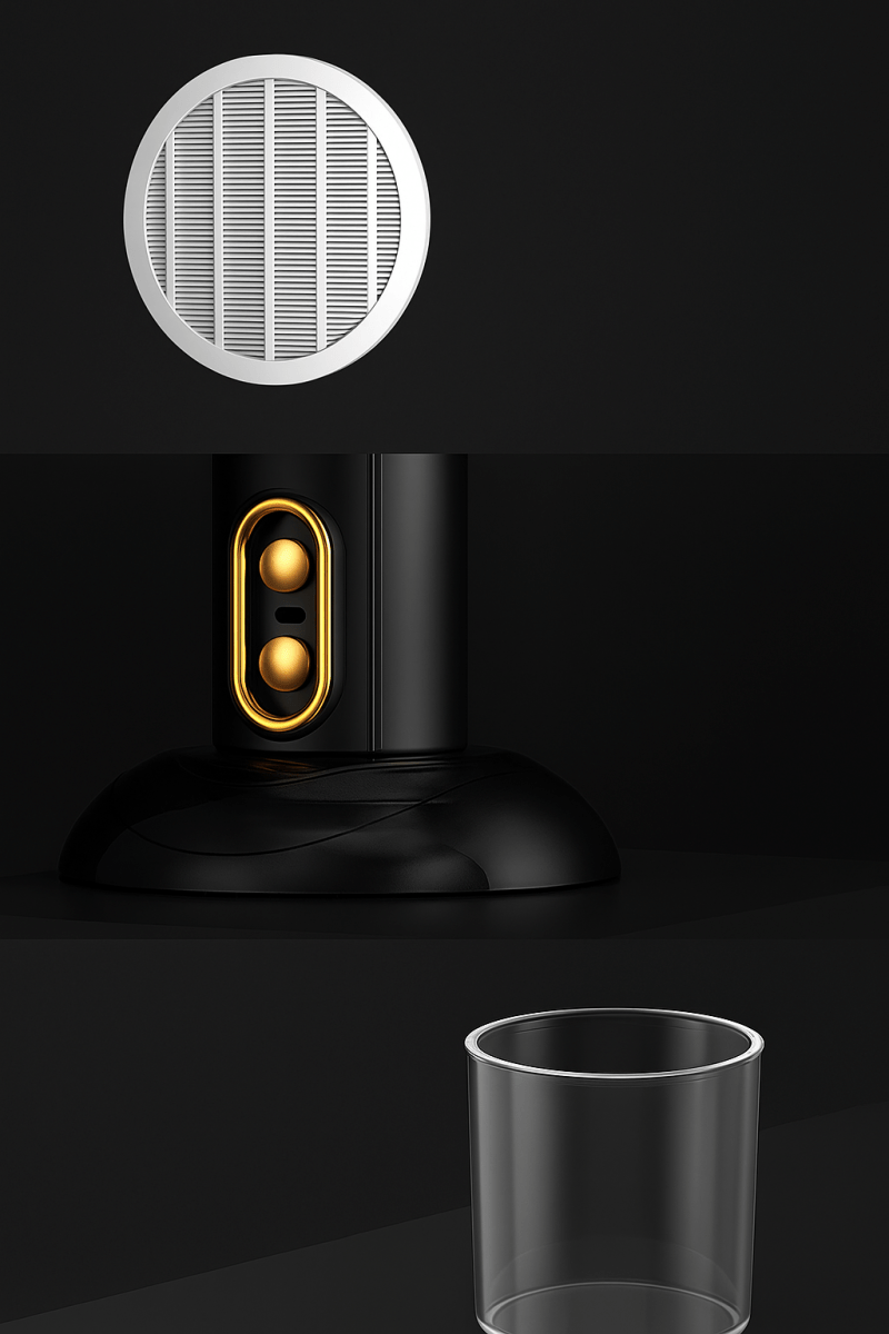 SmokeAway™ – Extracteur de Fumée Portable USB, Ventilateur de Cuisine Anti - Odeurs pour BBQ, Table Chaude et Fondues - FaciliCasa