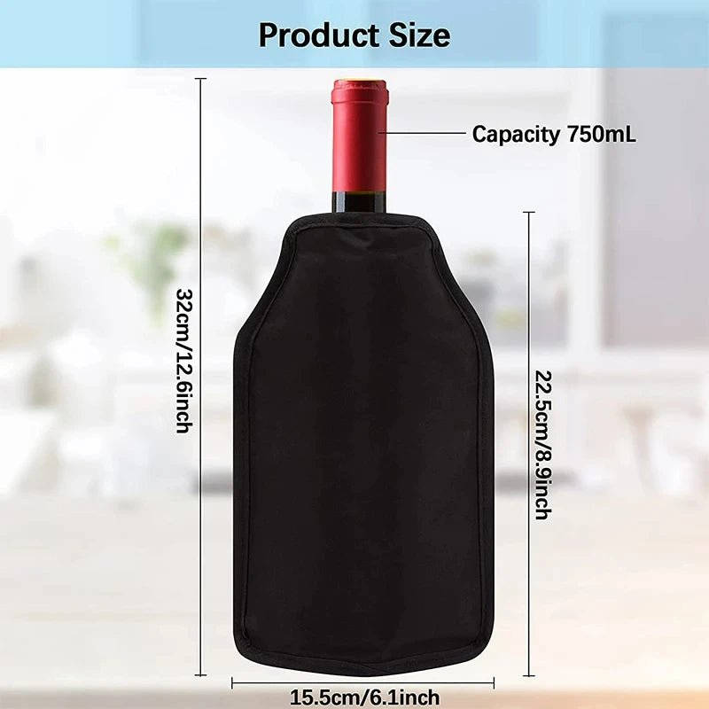 Wine Ice Bag Cooling Holder Jelly Picnic Beverage Nylon Wine Cooler Sleeve Soft Drink Rack Bar Tool Champagne Wine Bottle Covers - FaciliCasa