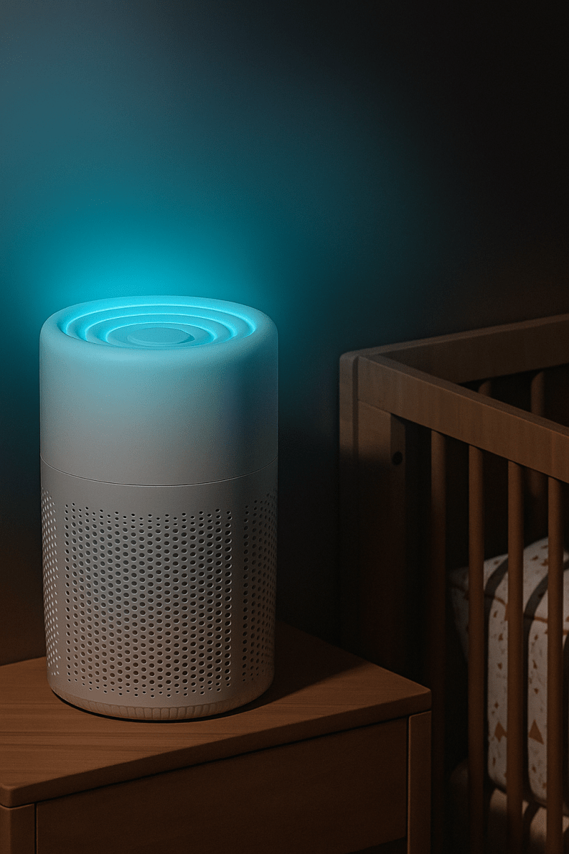 AirZen™ – Mini Purificateur d’Air Portable HEPA, Silencieux, Compact et Efficace pour Bureau, Chambre ou Maison - FaciliCasa