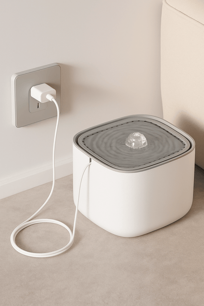 AquaPetFlow™ – Fontaine à eau 3L pour chats et petits chiens | Hydratation intelligente & silencieuse - FaciliCasa