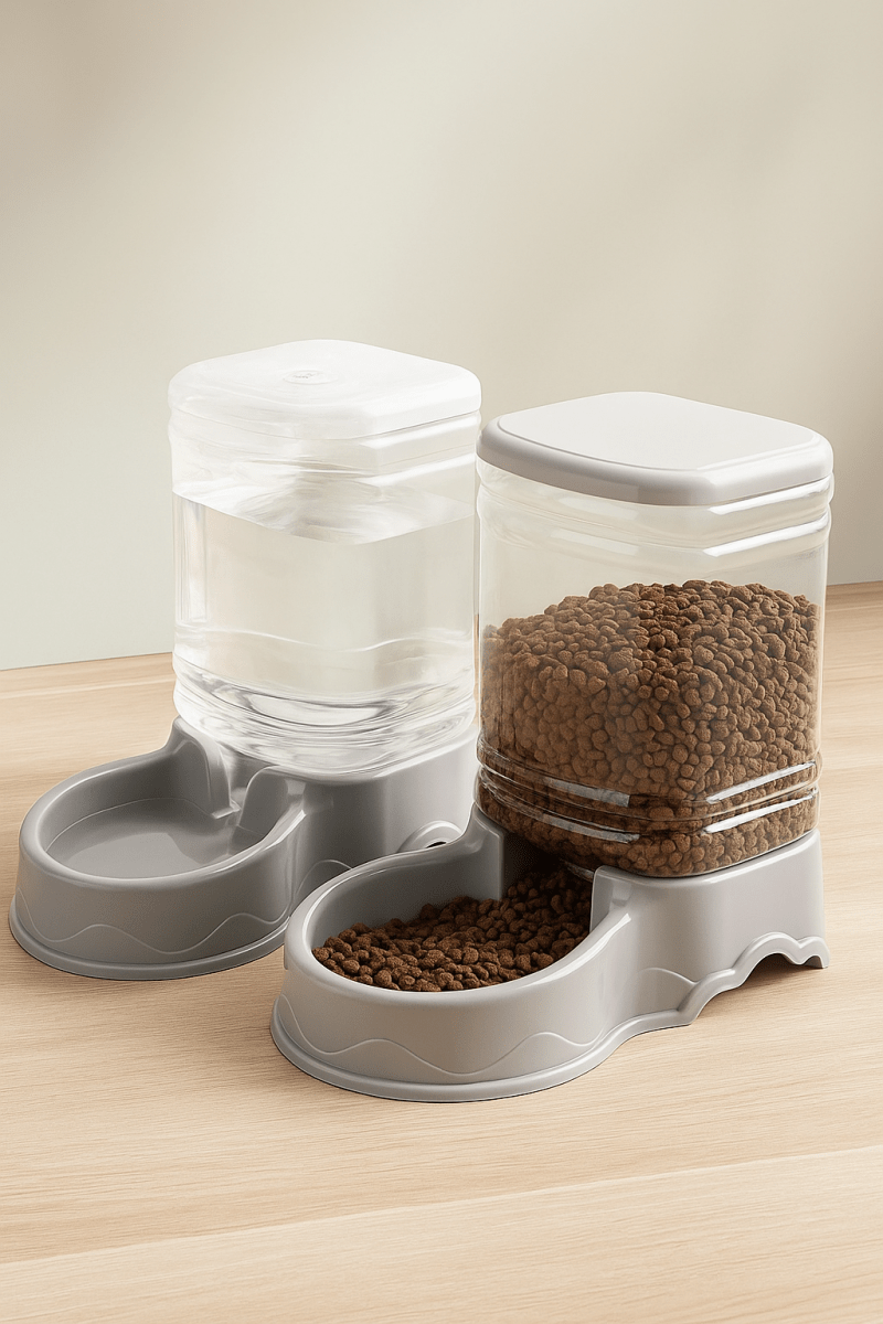 🏷️ AutoPet DuoFeeder™ – Mangeoire et Fontaine Automatique pour Animaux – Hydratation et Croquettes en Toute Liberté - FaciliCasa