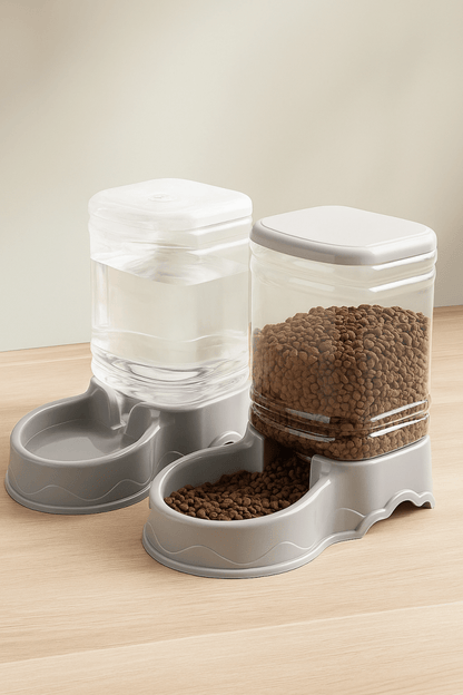 🏷️ AutoPet DuoFeeder™ – Mangeoire et Fontaine Automatique pour Animaux – Hydratation et Croquettes en Toute Liberté - FaciliCasa