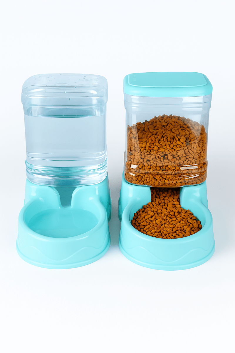 🏷️ AutoPet DuoFeeder™ – Mangeoire et Fontaine Automatique pour Animaux – Hydratation et Croquettes en Toute Liberté - FaciliCasa
