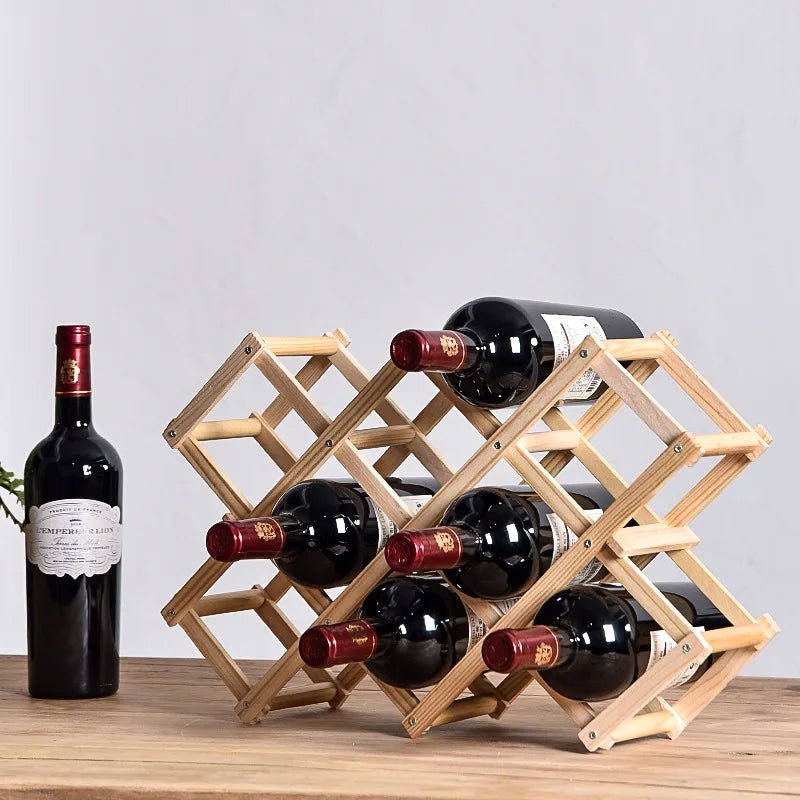 BacchusRack™ – Étagère à vin en bois empilable pour un rangement chic et modulable de vos bouteilles - FaciliCasa