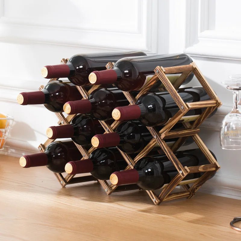 BacchusRack™ – Étagère à vin en bois empilable pour un rangement chic et modulable de vos bouteilles - FaciliCasa