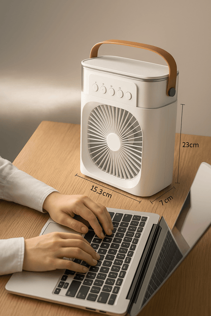 ChillAir 3 - en - 1™ – Climatiseur, humidificateur & veilleuse pour un été au frais - FaciliCasa