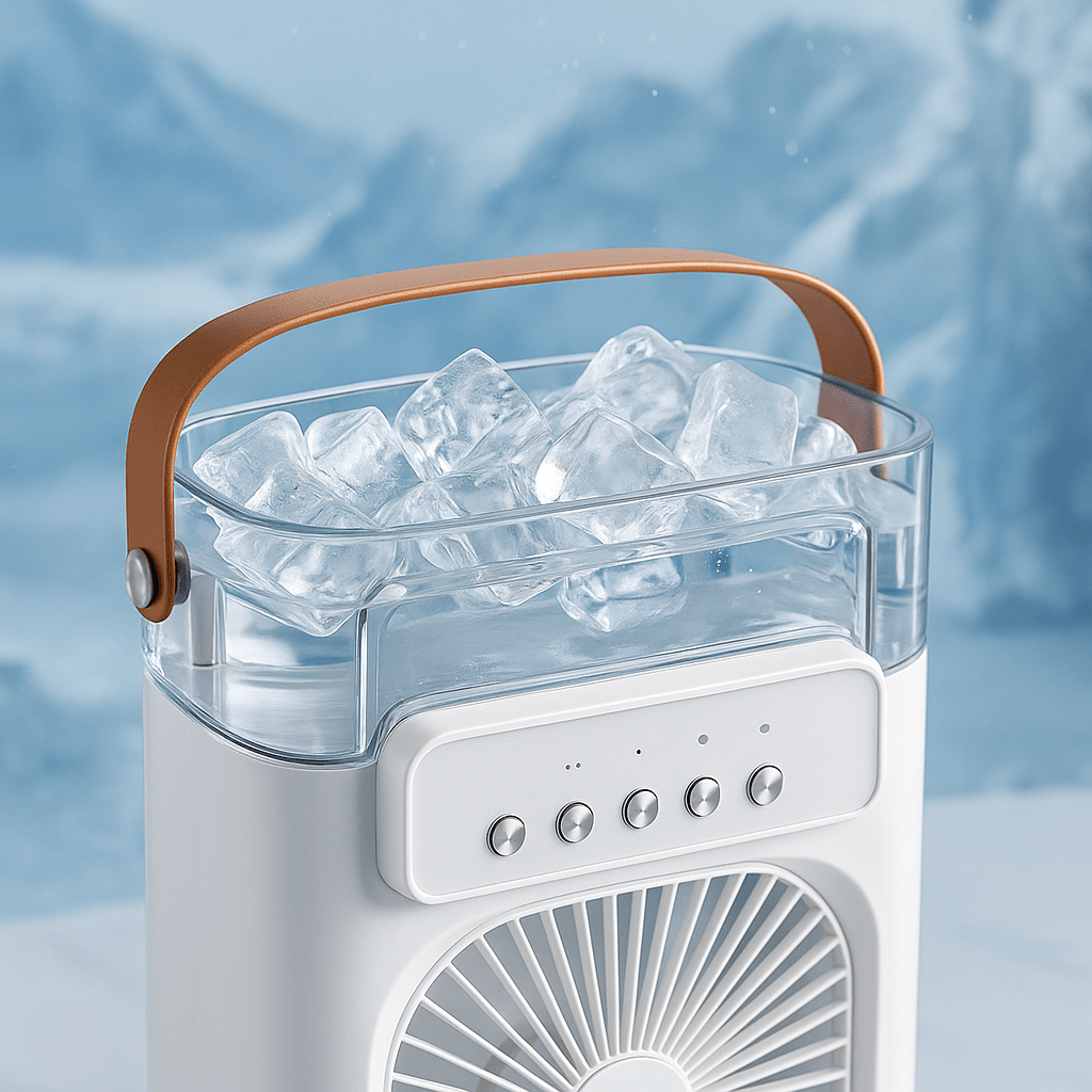 ChillAir 3 - en - 1™ – Climatiseur, humidificateur & veilleuse pour un été au frais - FaciliCasa