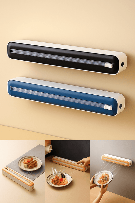 ClipWrap™ - Distributeur magnétique de film alimentaire avec coupe ultra - précise pour cuisine propre et rapide - FaciliCasa