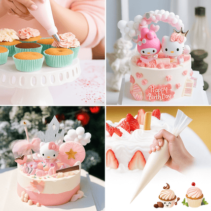 CrèmeFlex™ - Poches à Douille Jetables Pro | Pour Décorations Précises, Hygiéniques & Sans Fuite - FaciliCasa