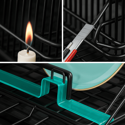 DryMaster™ – Égouttoir à Vaisselle Compact et Élégant – Rangement Cuisine avec Évacuation Automatique & Séchage Rapide - FaciliCasa