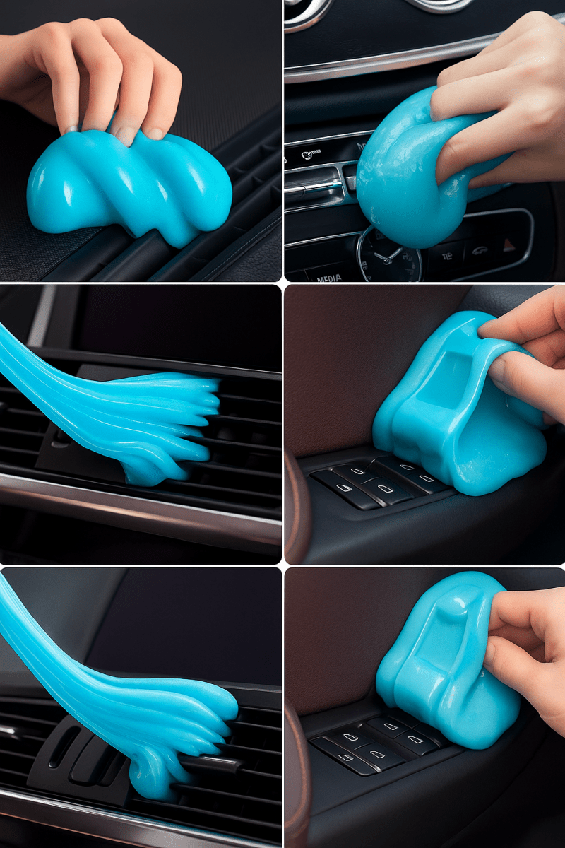 DustGel™ - Gel nettoyant anti - poussière pour voiture, clavier, grilles et recoins inaccessibles - FaciliCasa