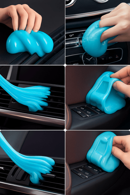 DustGel™ - Gel nettoyant anti - poussière pour voiture, clavier, grilles et recoins inaccessibles - FaciliCasa