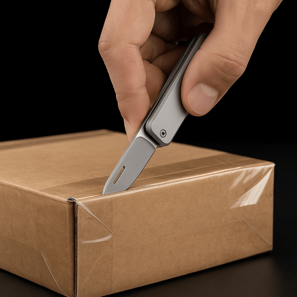 EdgeMini™ – Couteau Pliant Multifonction Ultra Compact en Acier Inoxydable, Porte - Clés, Outil de Poche & Couteau d’Appoint - FaciliCasa