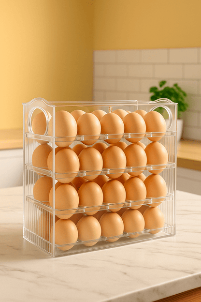 🥚 EggMaster™ - Le distributeur d’œufs intelligent, pratique et gain de place pour votre frigo - FaciliCasa