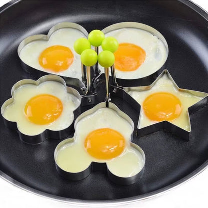 🔥 EggShape™ - Moules à Œufs Créatifs en Inox pour Petits - Déjeuners Fun et Rapides - FaciliCasa