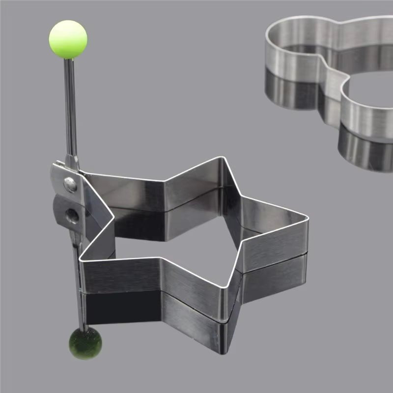 🔥 EggShape™ - Moules à Œufs Créatifs en Inox pour Petits - Déjeuners Fun et Rapides - FaciliCasa