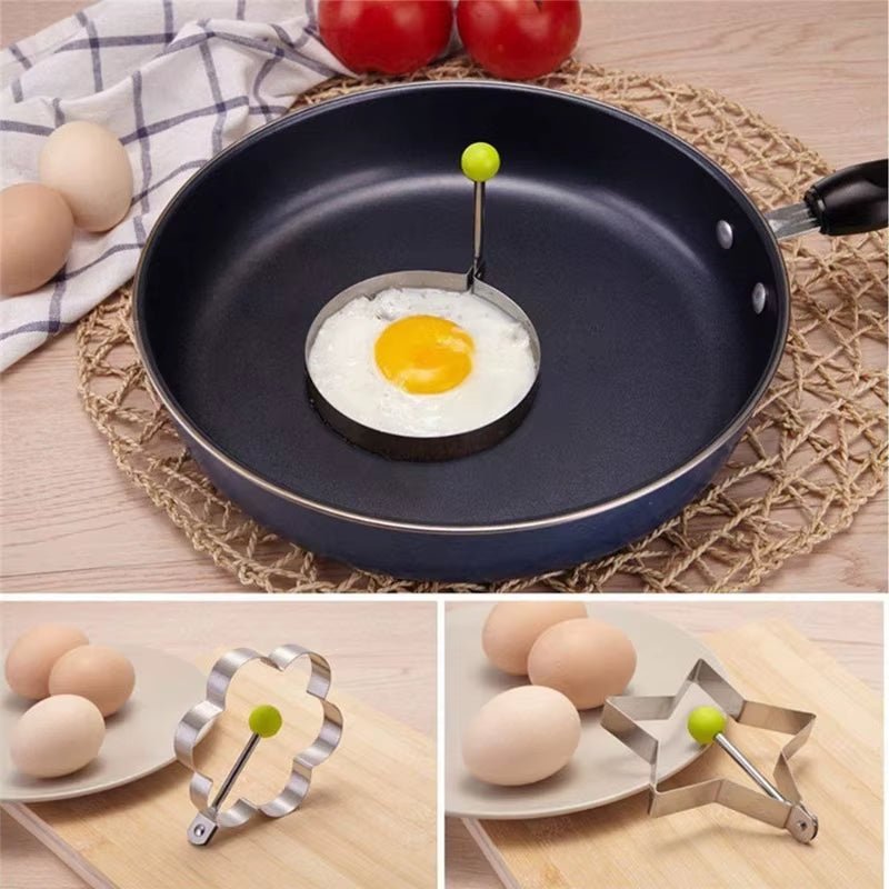 🔥 EggShape™ - Moules à Œufs Créatifs en Inox pour Petits - Déjeuners Fun et Rapides - FaciliCasa