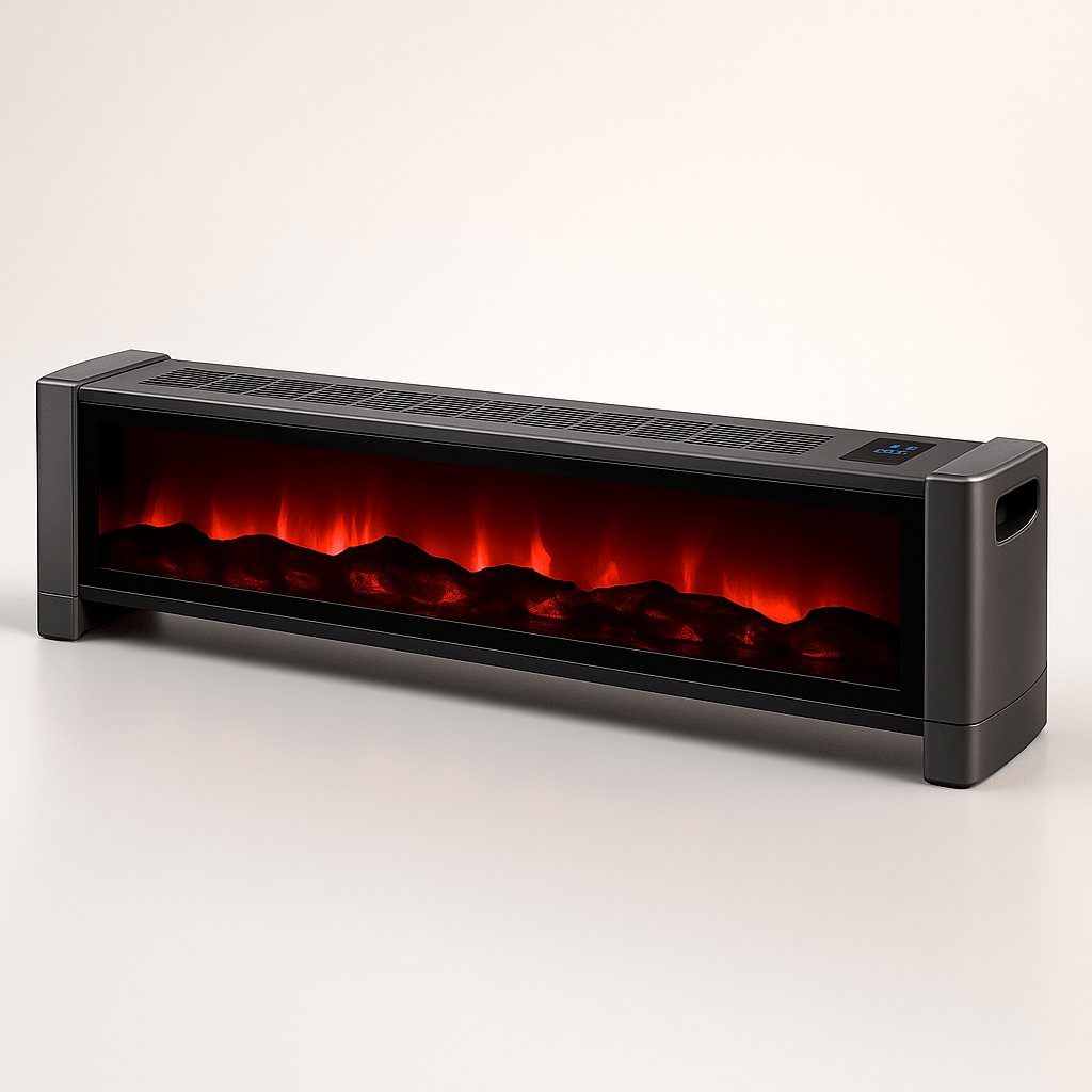 🔥 FireGlow™ - Cheminée Électrique 3D à Effet Flamme – Chauffe instantanément et transforme l’ambiance - FaciliCasa