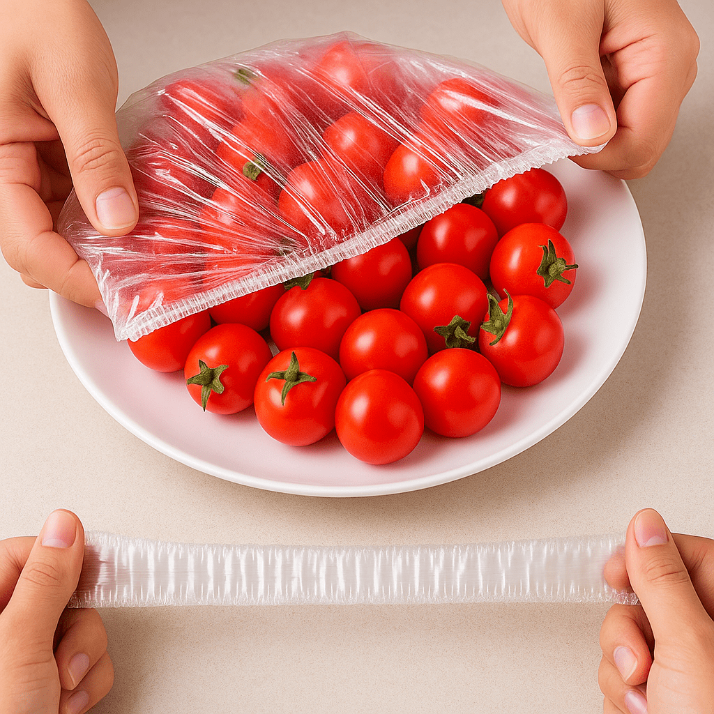 FlexiCover™ – Couvre - plats Élastiques Alimentaires Jetables | Fraîcheur, Hygiène & Polyvalence - FaciliCasa