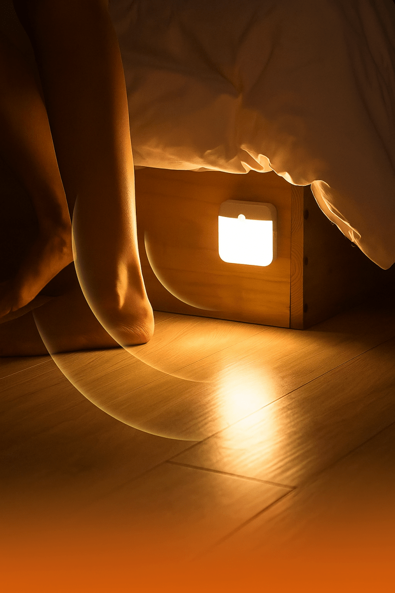 🔥 GlowLite™ - Veilleuse LED à capteur de mouvement rechargeable, lumière intelligente pour couloir, escalier et placards - FaciliCasa