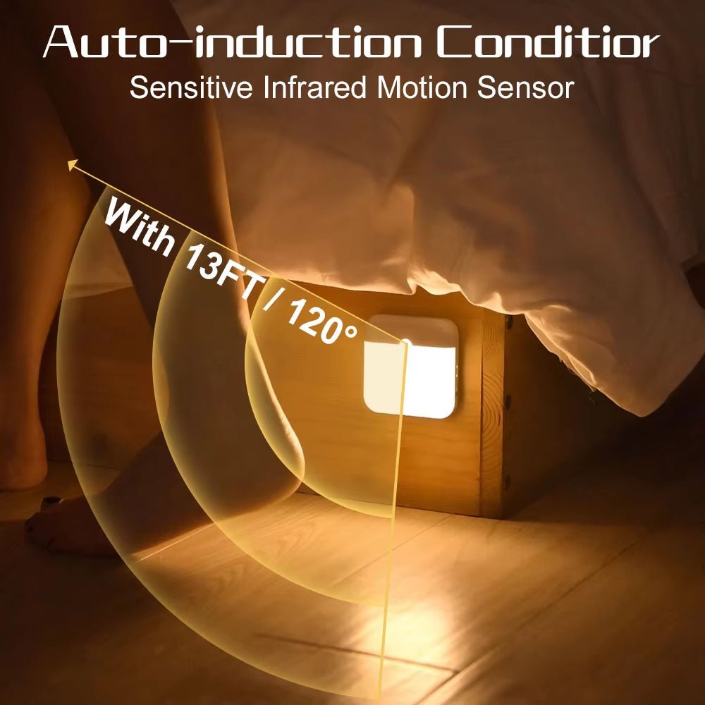🔥 GlowLite™ - Veilleuse LED à capteur de mouvement rechargeable, lumière intelligente pour couloir, escalier et placards - FaciliCasa
