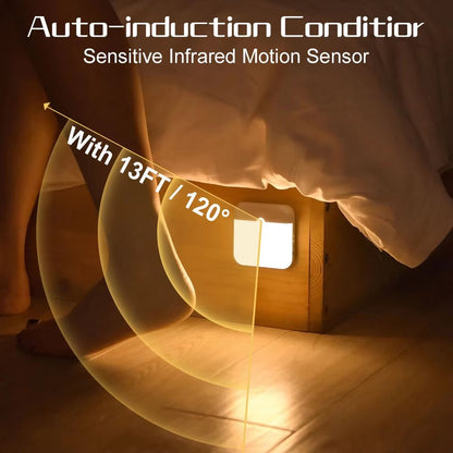 🔥 GlowLite™ - Veilleuse LED à capteur de mouvement rechargeable, lumière intelligente pour couloir, escalier et placards - FaciliCasa