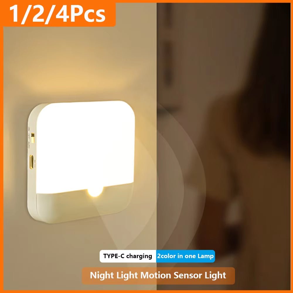 🔥 GlowLite™ - Veilleuse LED à capteur de mouvement rechargeable, lumière intelligente pour couloir, escalier et placards - FaciliCasa