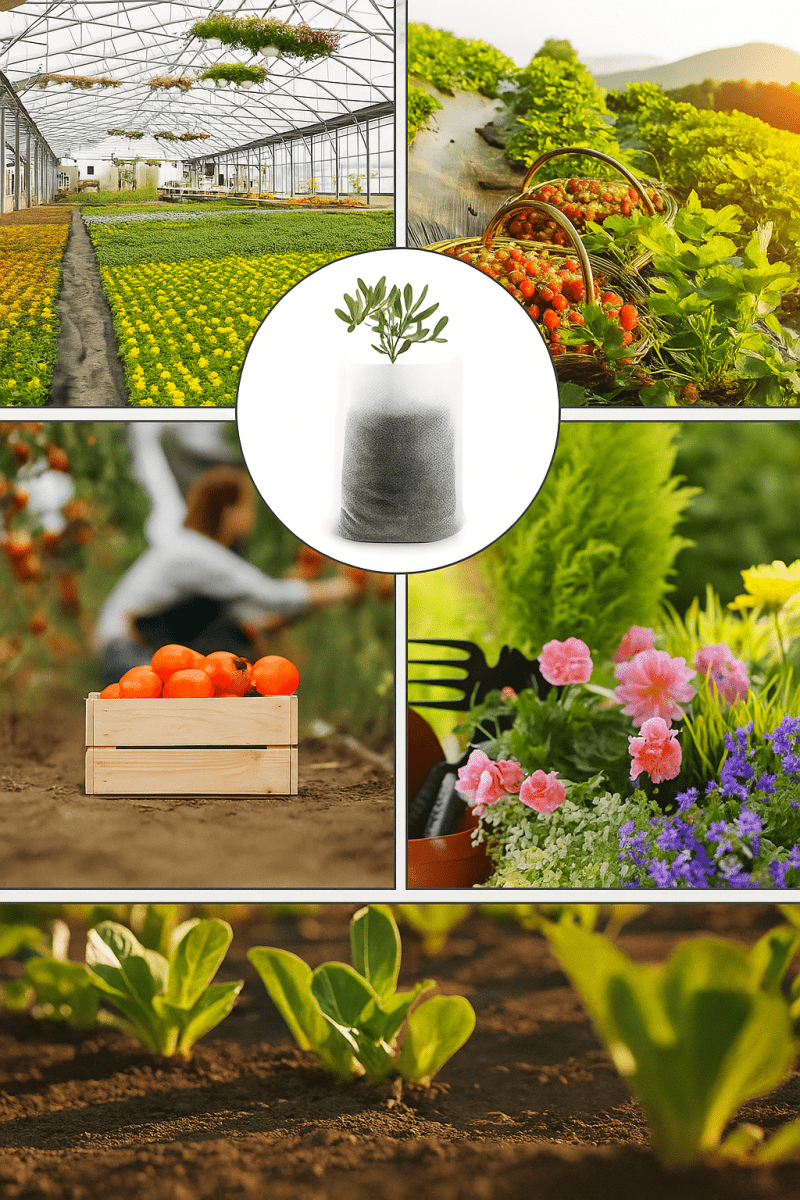 GreenRoot™ – Sacs de Germination Biodégradables pour Semis, Repiquage Facile et Culture Écologique (50 pcs) - FaciliCasa