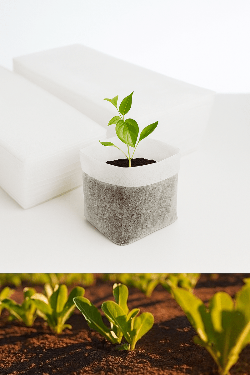 GreenRoot™ – Sacs de Germination Biodégradables pour Semis, Repiquage Facile et Culture Écologique (50 pcs) - FaciliCasa