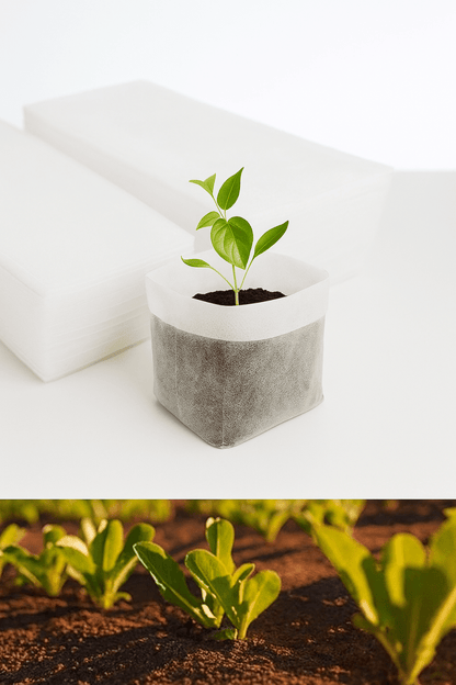 GreenRoot™ – Sacs de Germination Biodégradables pour Semis, Repiquage Facile et Culture Écologique (50 pcs) - FaciliCasa