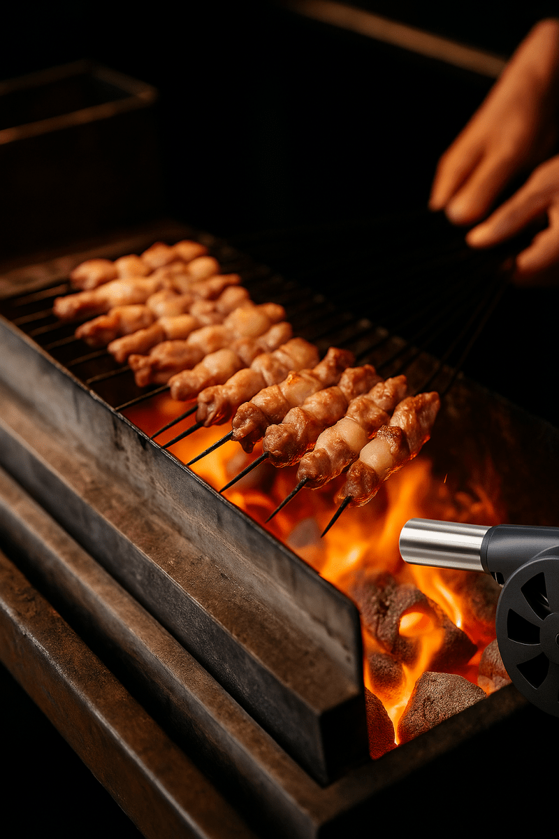 GrillMaster Air™ – Souffleur Manuel pour Barbecue, Allumage Rapide Sans Effort - FaciliCasa