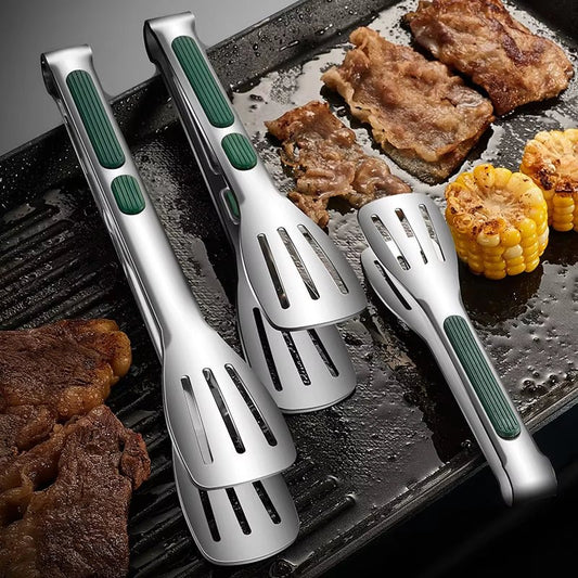 GripChef Pro™ – Pince Multifonction Antidérapante en Acier Inoxydable pour Barbecue & Cuisine - FaciliCasa