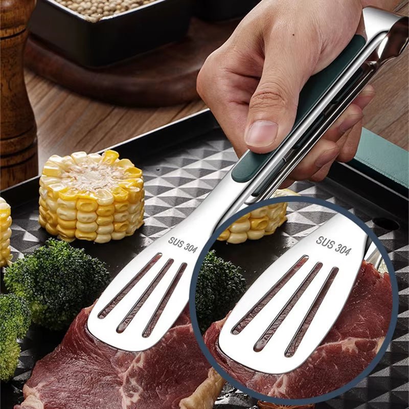 GripChef Pro™ – Pince Multifonction Antidérapante en Acier Inoxydable pour Barbecue & Cuisine - FaciliCasa