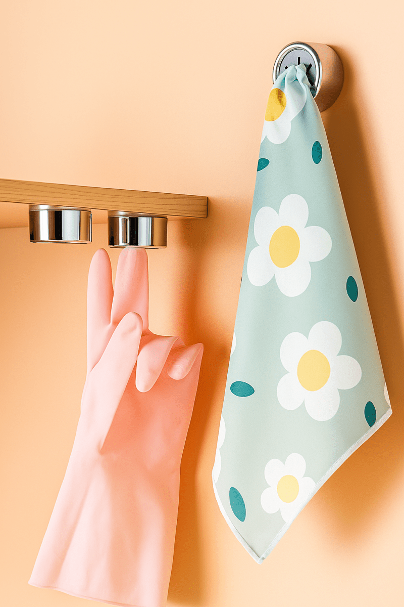 🧲 GripHook™ – Crochets adhésifs sans perçage – Fixation ultra forte et élégance inox pour torchons et serviettes - FaciliCasa