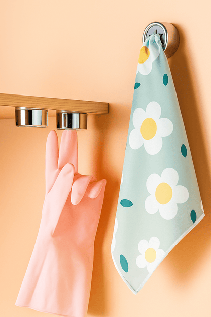 🧲 GripHook™ – Crochets adhésifs sans perçage – Fixation ultra forte et élégance inox pour torchons et serviettes - FaciliCasa