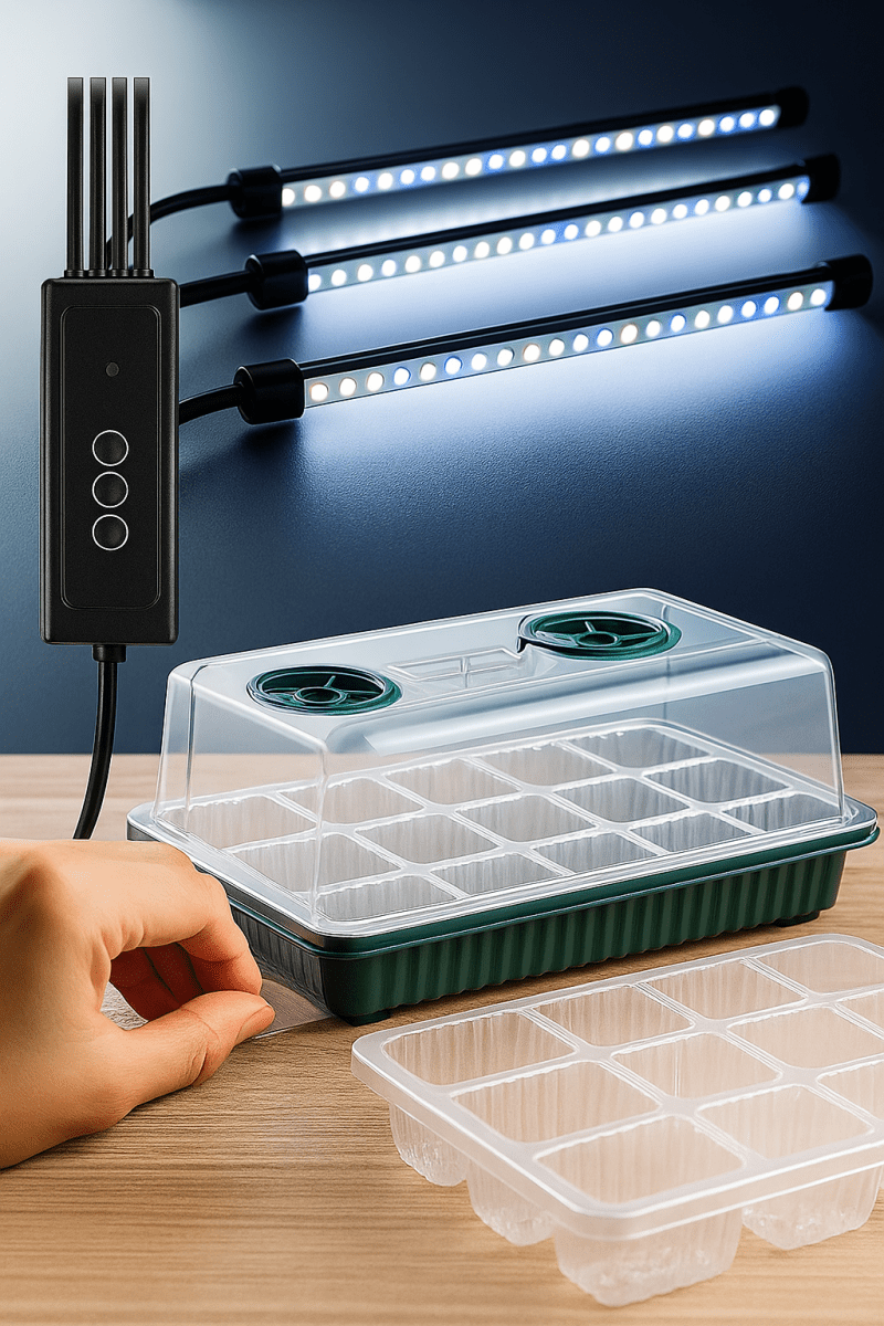 GrowSmart™ - Kit de Germination LED Complet pour Semis Rapides et Réussis - FaciliCasa