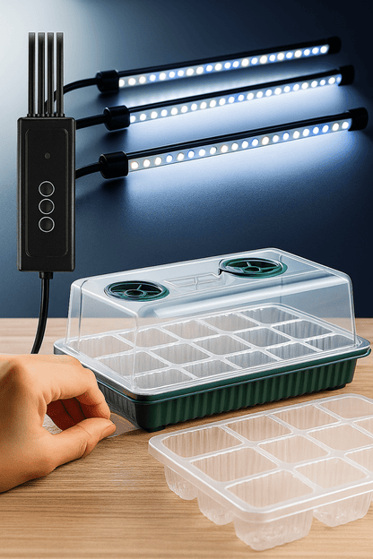 GrowSmart™ - Kit de Germination LED Complet pour Semis Rapides et Réussis - FaciliCasa