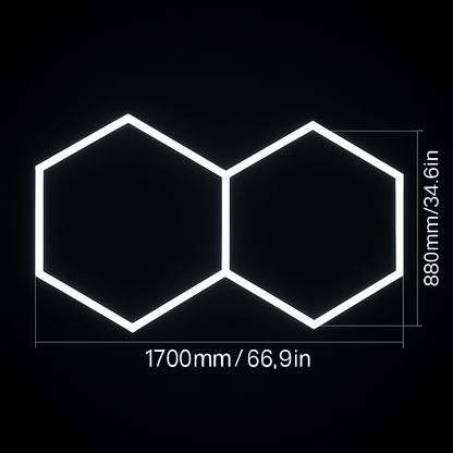 🔥 HexaLumen™ - Éclairage LED alvéolaire design pour garage, salle de sport et shop moderne - FaciliCasa