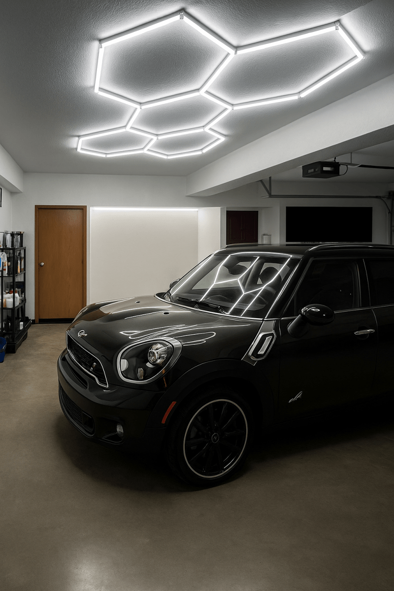 🔥 HexaLumen™ - Éclairage LED alvéolaire design pour garage, salle de sport et shop moderne - FaciliCasa