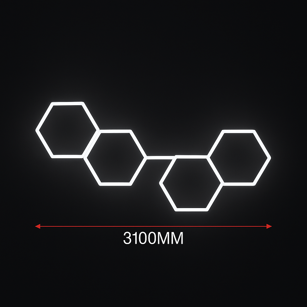 🔥 HexaLumen™ - Éclairage LED alvéolaire design pour garage, salle de sport et shop moderne - FaciliCasa