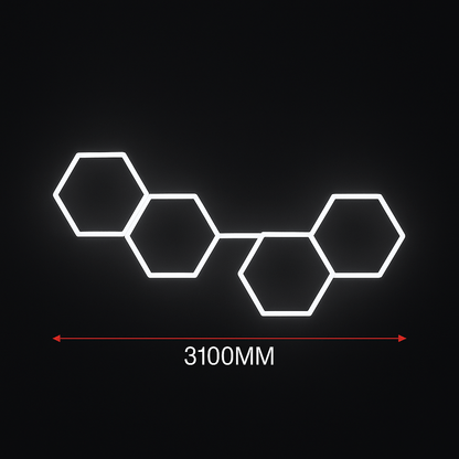 🔥 HexaLumen™ - Éclairage LED alvéolaire design pour garage, salle de sport et shop moderne - FaciliCasa