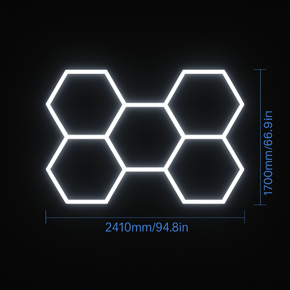 🔥 HexaLumen™ - Éclairage LED alvéolaire design pour garage, salle de sport et shop moderne - FaciliCasa