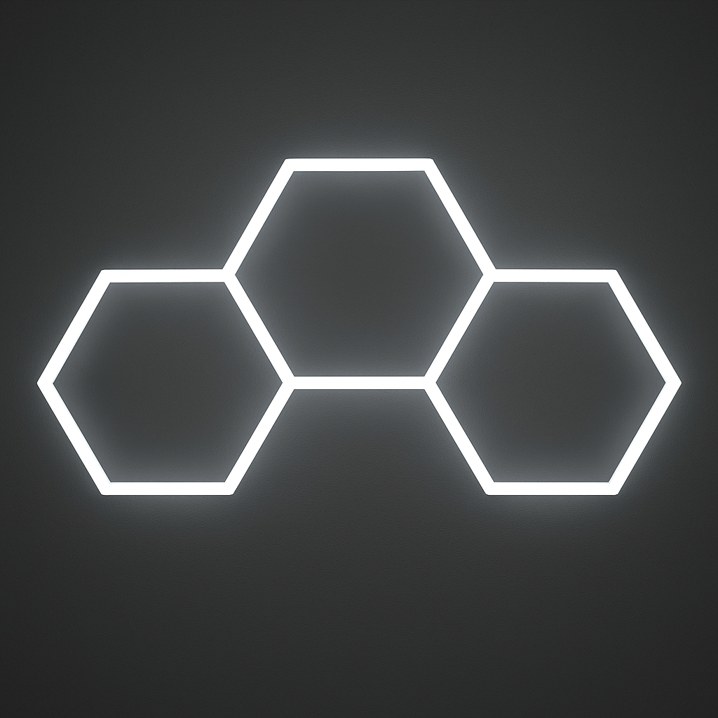 🔥 HexaLumen™ - Éclairage LED alvéolaire design pour garage, salle de sport et shop moderne - FaciliCasa