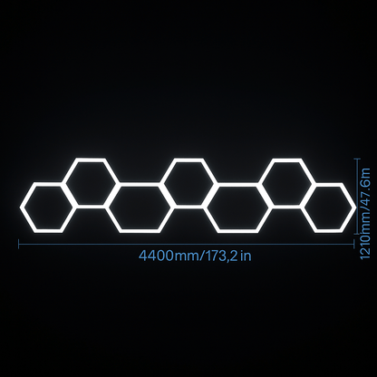 🔥 HexaLumen™ - Éclairage LED alvéolaire design pour garage, salle de sport et shop moderne - FaciliCasa